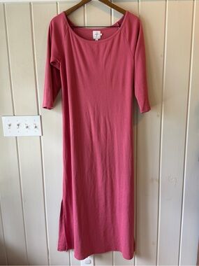 The Nines by HATCH Maternity Rose Pink Maxi Dress, Size Large